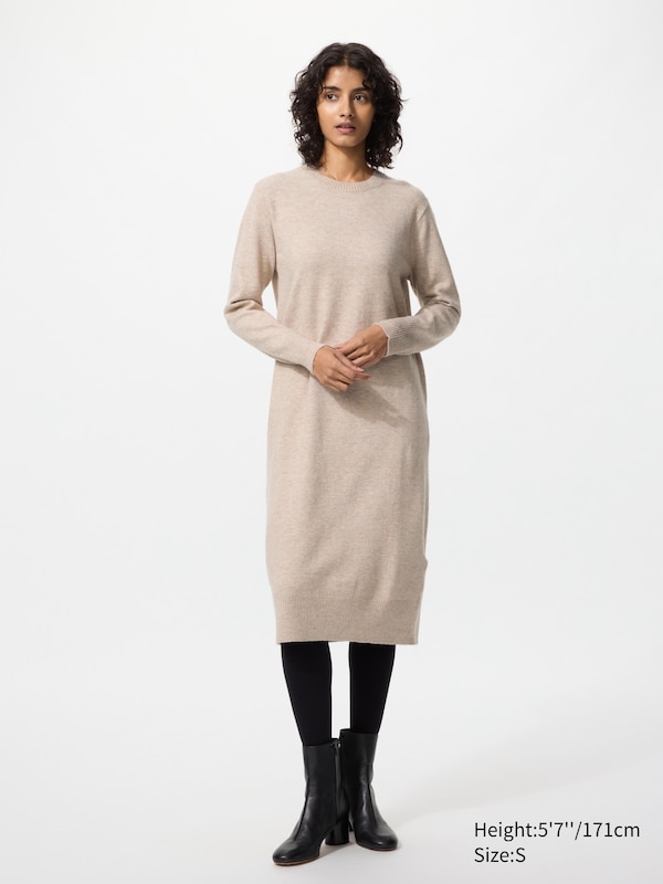 

Платье из пряжи Soufflé Uniqlo, 31 beige