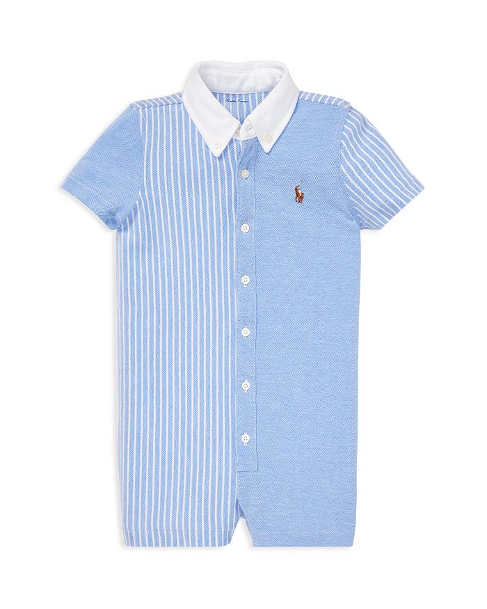 

Полосатый оксфордский комбинезон для мальчиков - Baby Ralph Lauren, синий