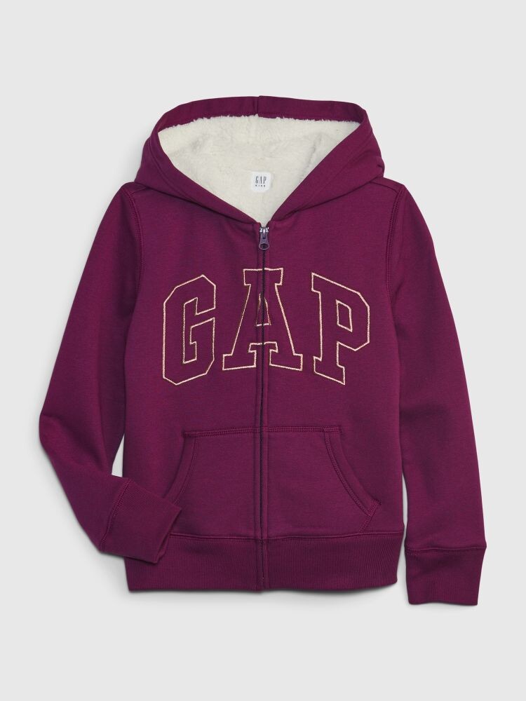 

Детская утепленная толстовка Gap, фиолетовый