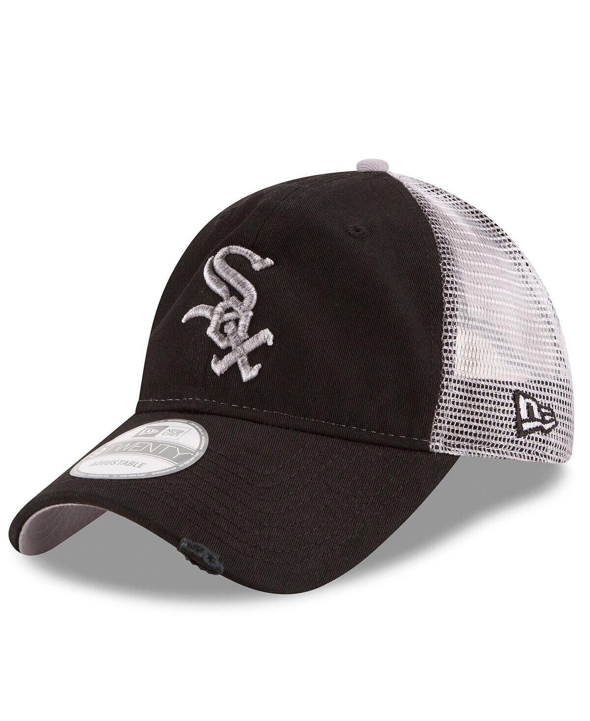

Мужская черная регулируемая кепка Chicago White Sox Team Rustic 9TWENTY New Era