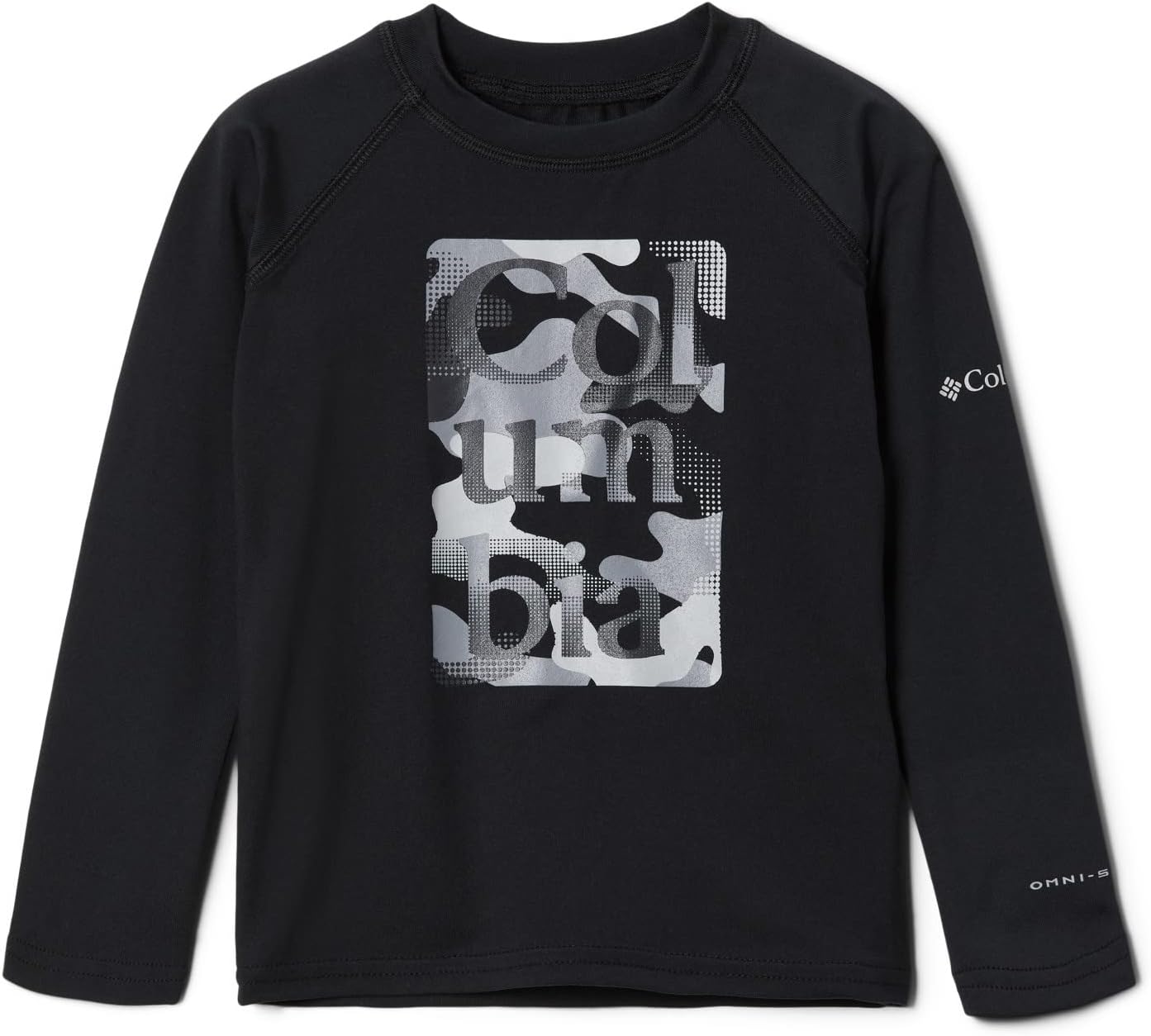 Футболка Columbia Baby-Boys Sandy Shores Printed Long Sleeve Sunguard, Black — фото 3
