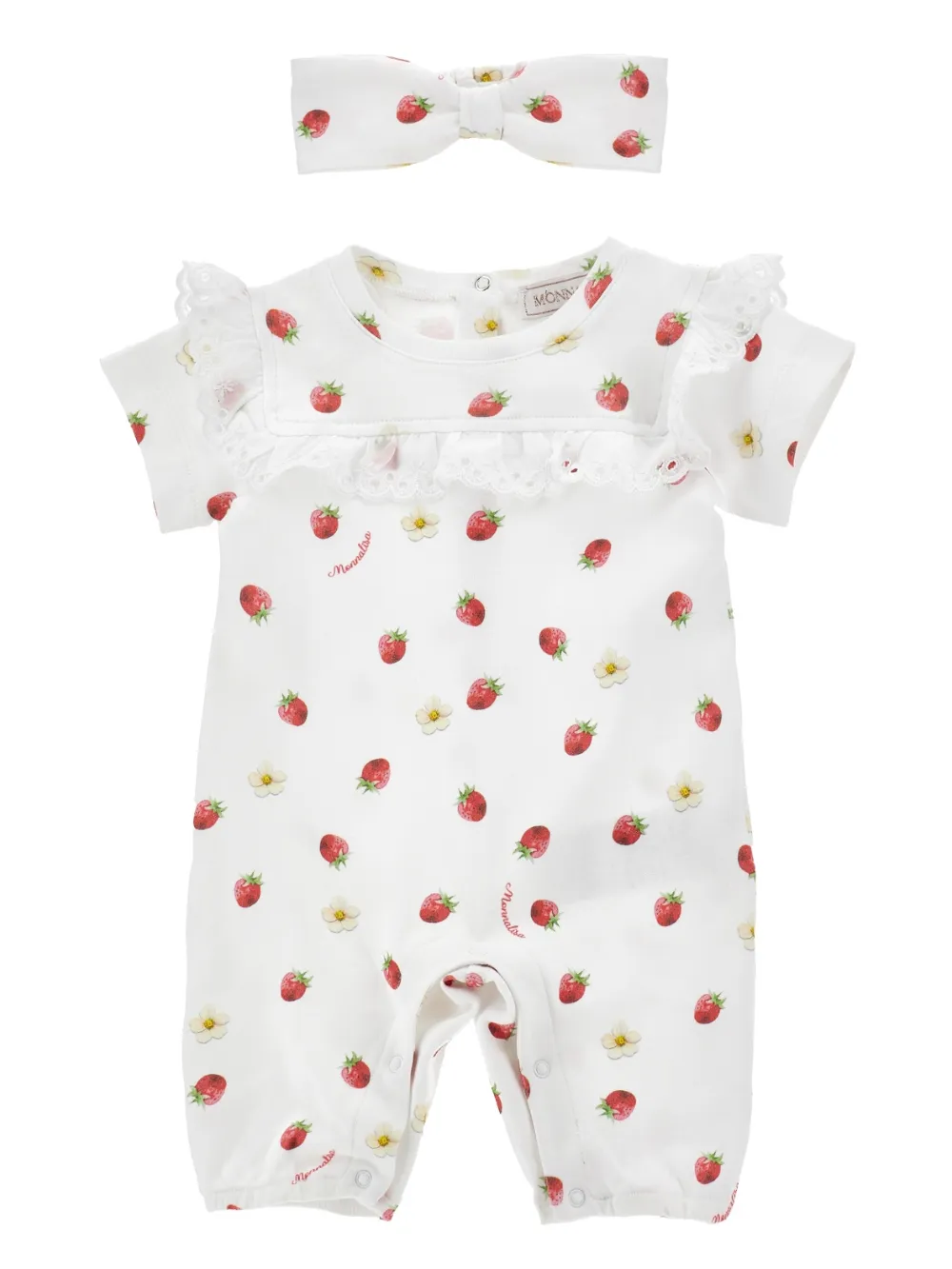 

Комплект для новорожденного с принтом Monnalisa, белый