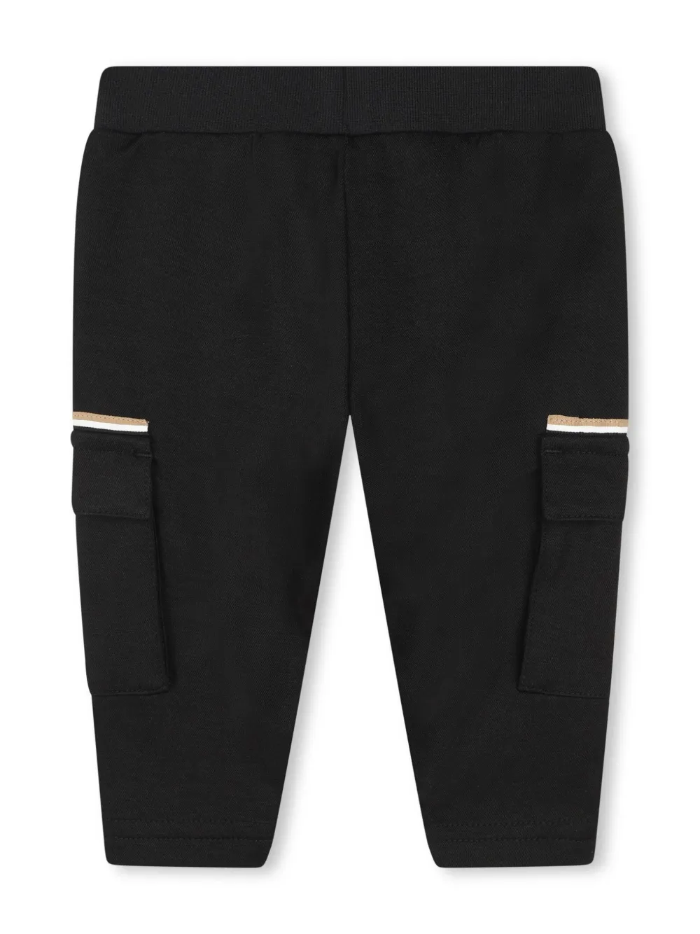 Спортивные брюки карго с полосками BOSS Kidswear, черный — фото 2