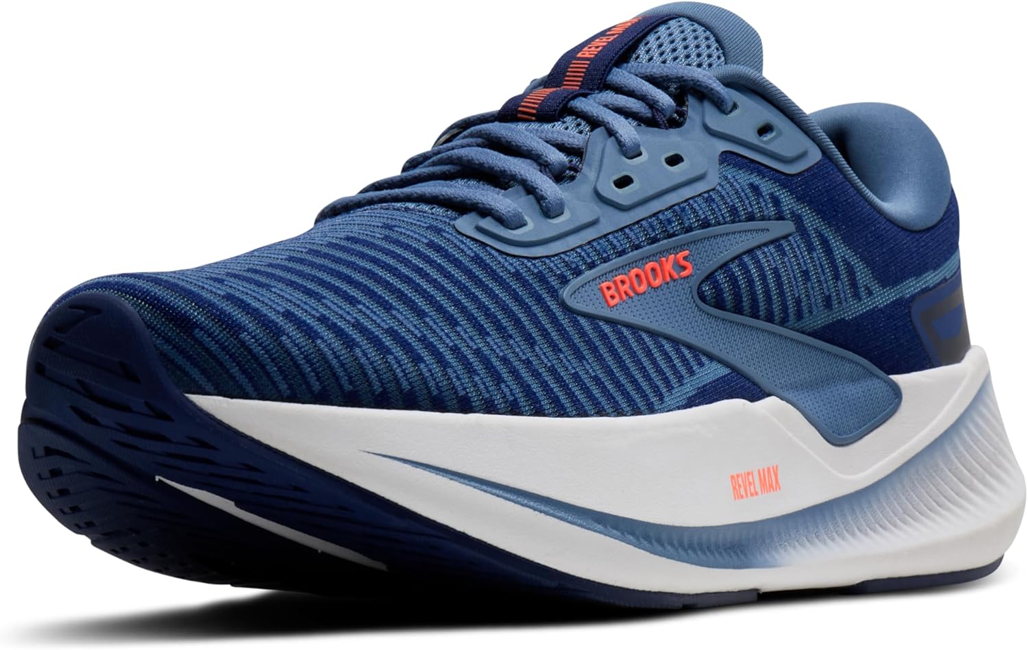 

Мужские кроссовки Brooks Revel Max нейтральные для бега и ходьбы, синий/оранжевый