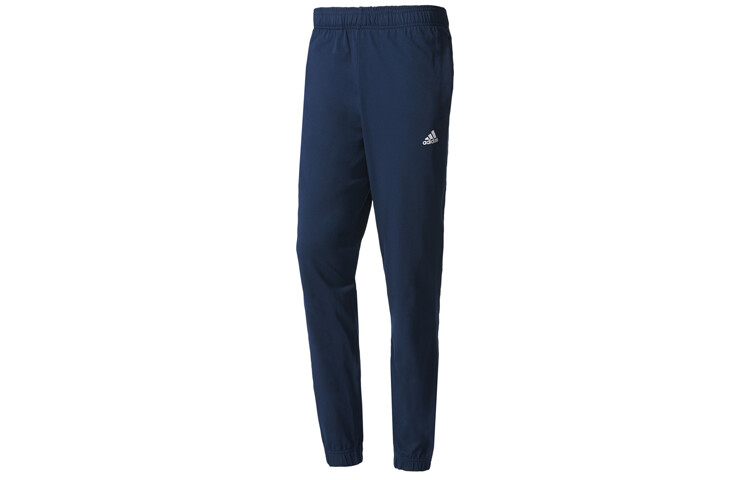 

Трикотажные спортивные штаны мужские темно-синие Adidas, темно-синий