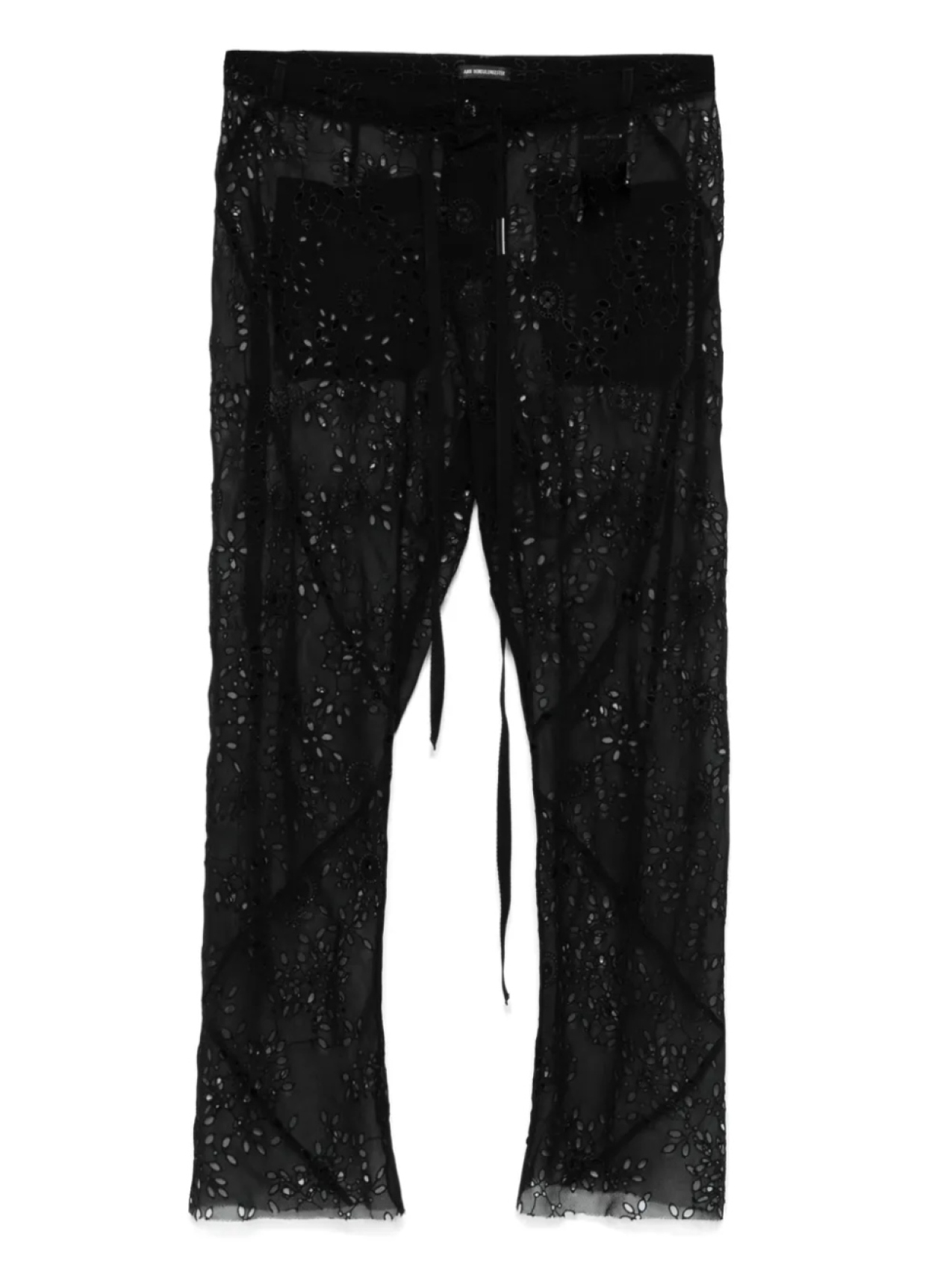 

Кружевные брюки Ann Demeulemeester, черный