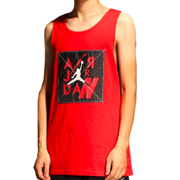 Майка Air Jordan Sports Training Basketball Vest Red, красный — фото 3