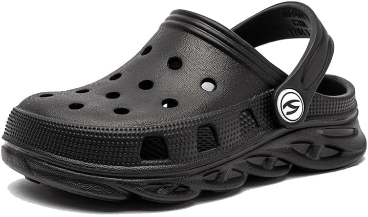 

Мужские классические сабо, дышащие, легкие, летние, для улицы, сада, пляжа, ЭВА, слипоны, прочные тапочки, водные сандалии для бассейна Asifn, черный