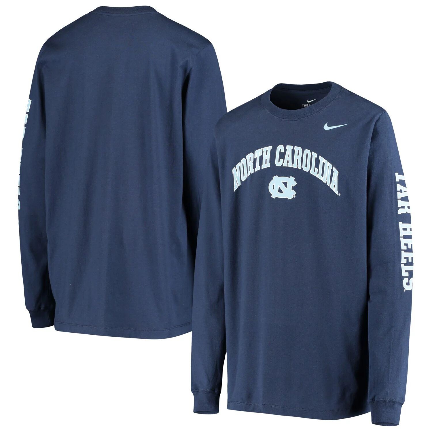 

Молодежная футболка Nike North Carolina Tar Heels с длинными рукавами и логотипом 2-Hit Nike