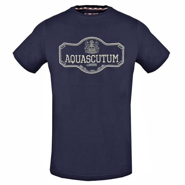 

Морская футболка с логотипом Shield Post Aquascutum, синий