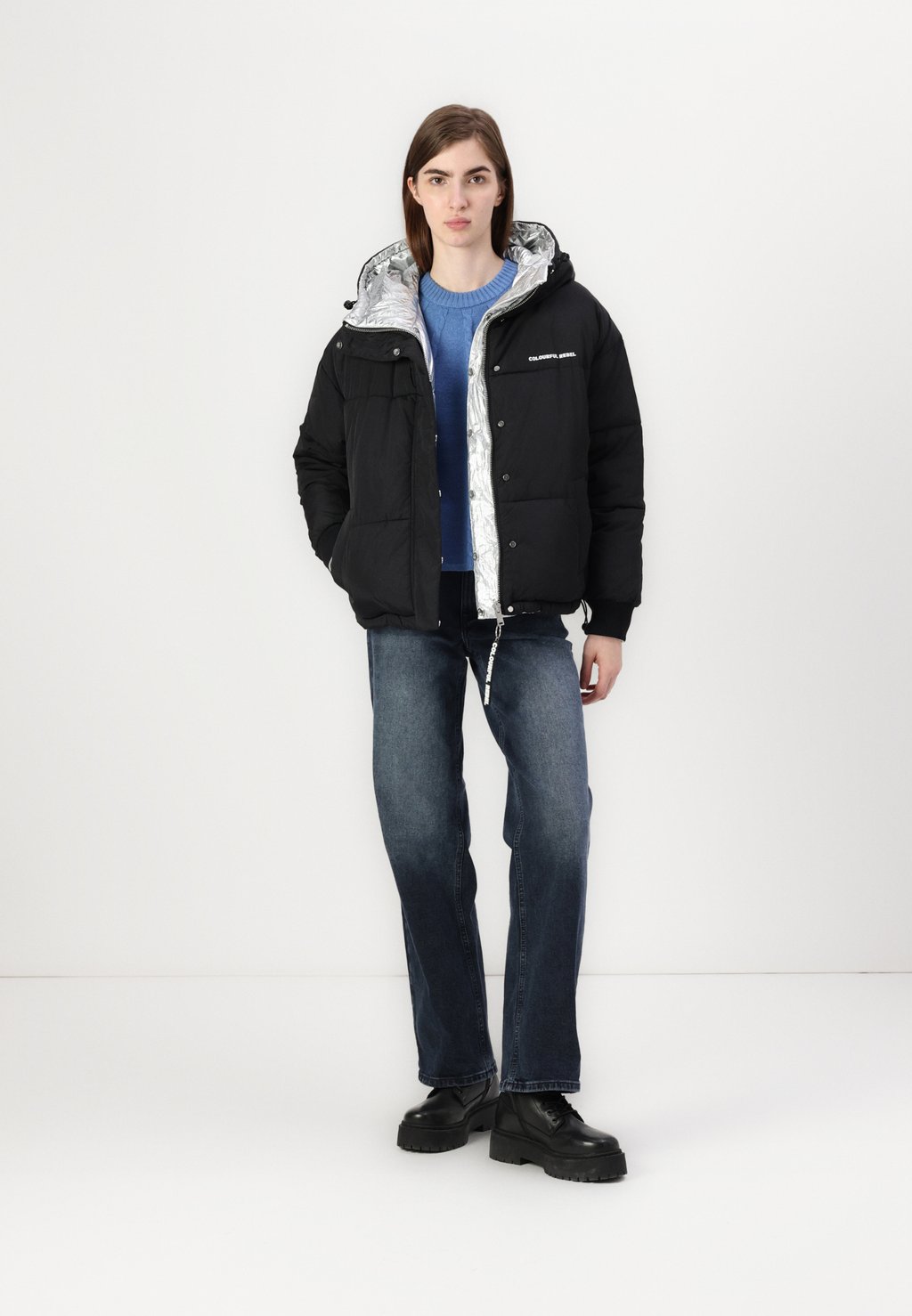 

Зимняя куртка ISADO REVERSIBLE PUFFER JACKET Colourful Rebel, черный