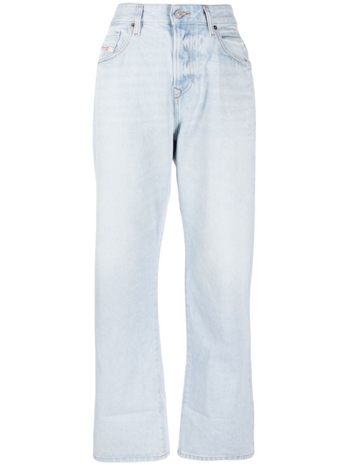 

Diesel 1999 cropped straight-leg jeans, синий