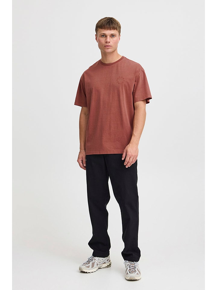 

!SOLID Рубашка "Маркелл" красного цвета