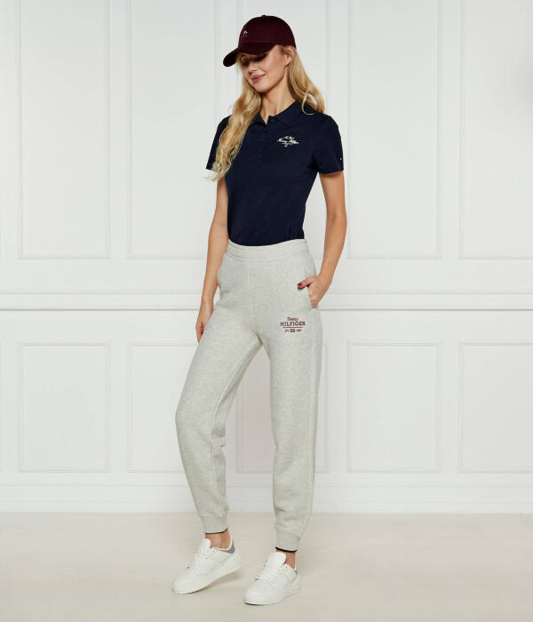 Спортивные штаны женские Tommy Hilfiger хлопковые, серый — фото 2