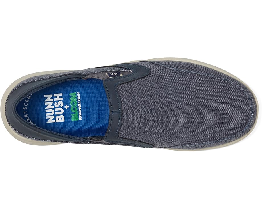 Кроссовки Nunn Bush Conway EZ Canvas Moccasin Toe Slip-On Easy Slip-In Loafer, темно-синий — фото 2