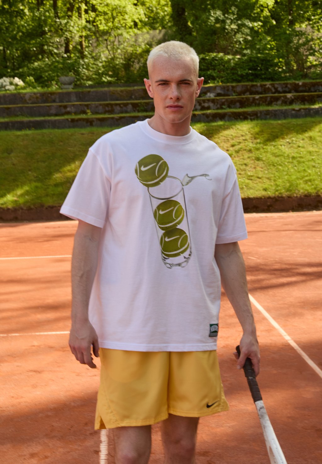 

Футболка с принтом COURT TEE FRENCH OPEN Nike Performance, белый