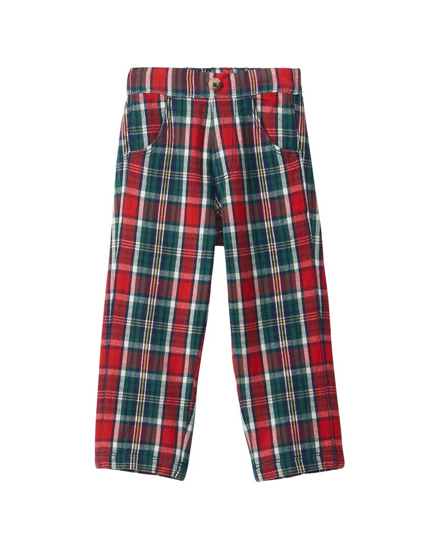 

Зимние брюки прямого кроя в клетку Hatley, красный