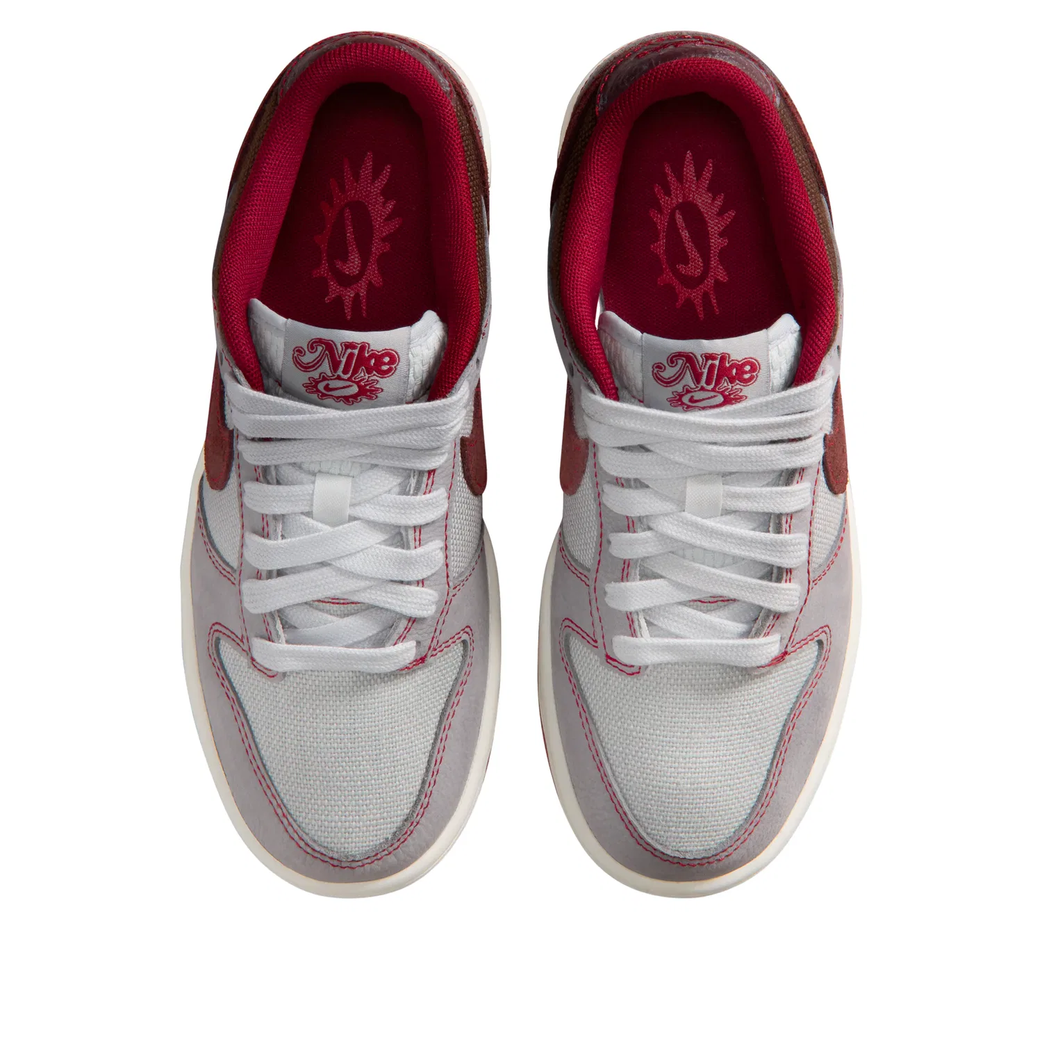 Кроссовки Nike Dunk Low LV8 'Pure Platinum Burgundy Crush' IO9743-002, серебро — фото 2