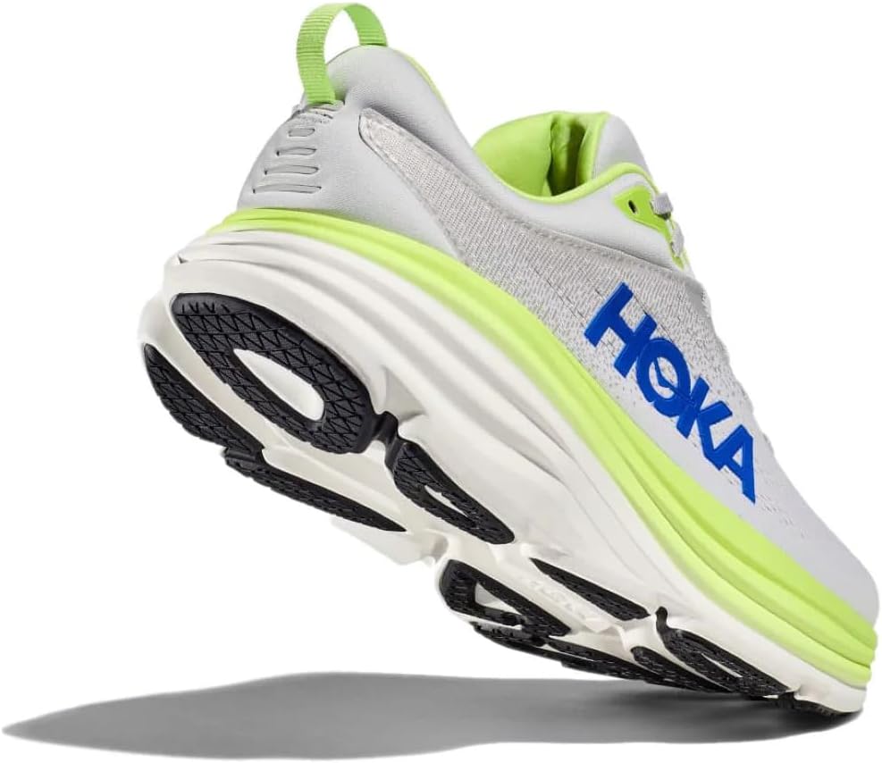 Мужские беговые кроссовки HOKA Bondi 8 для шоссейного бега, Stardust/Lettuce — фото 2