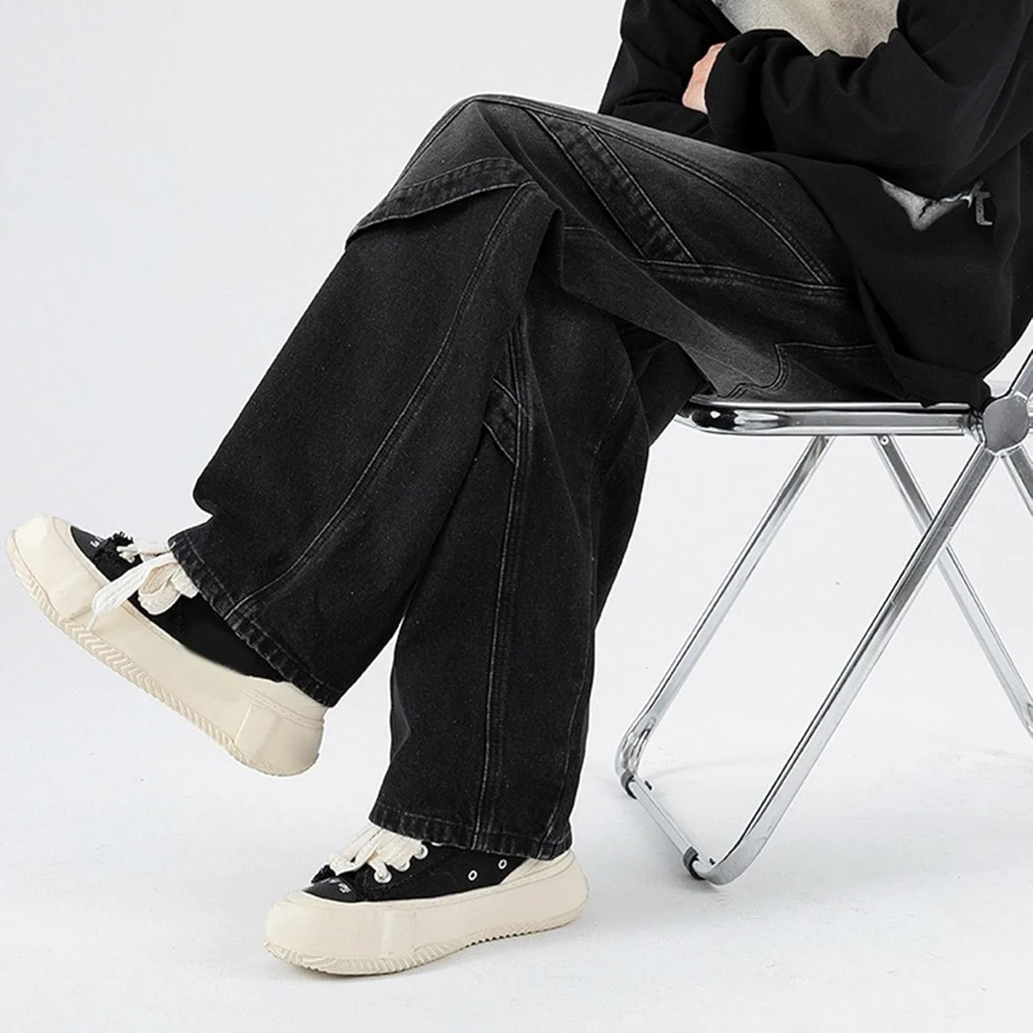 Джинсы мужские Baggy, Black — фото 4