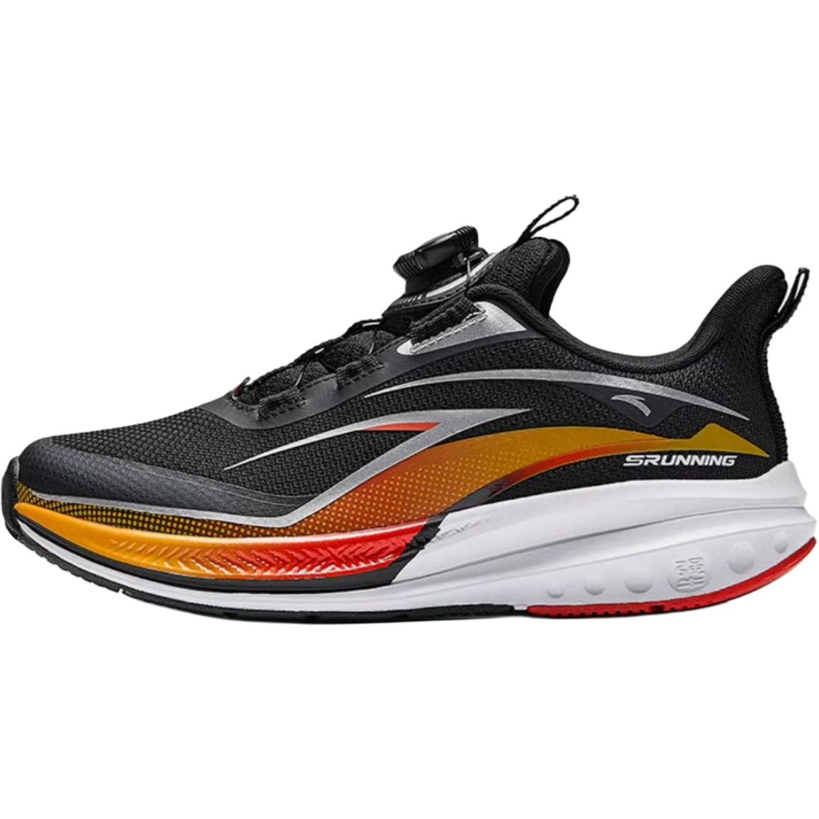 

Антискользящие износостойкие низкие детские беговые кроссовки Black Orange для подростков Antakids, черный/Flame оранжевый красный-1