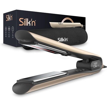 Выпрямитель для волос Silk'n SilkyStraight с инфракрасной и ионной технологией для различной текстуры и состояния волос Бежевый — фото 2