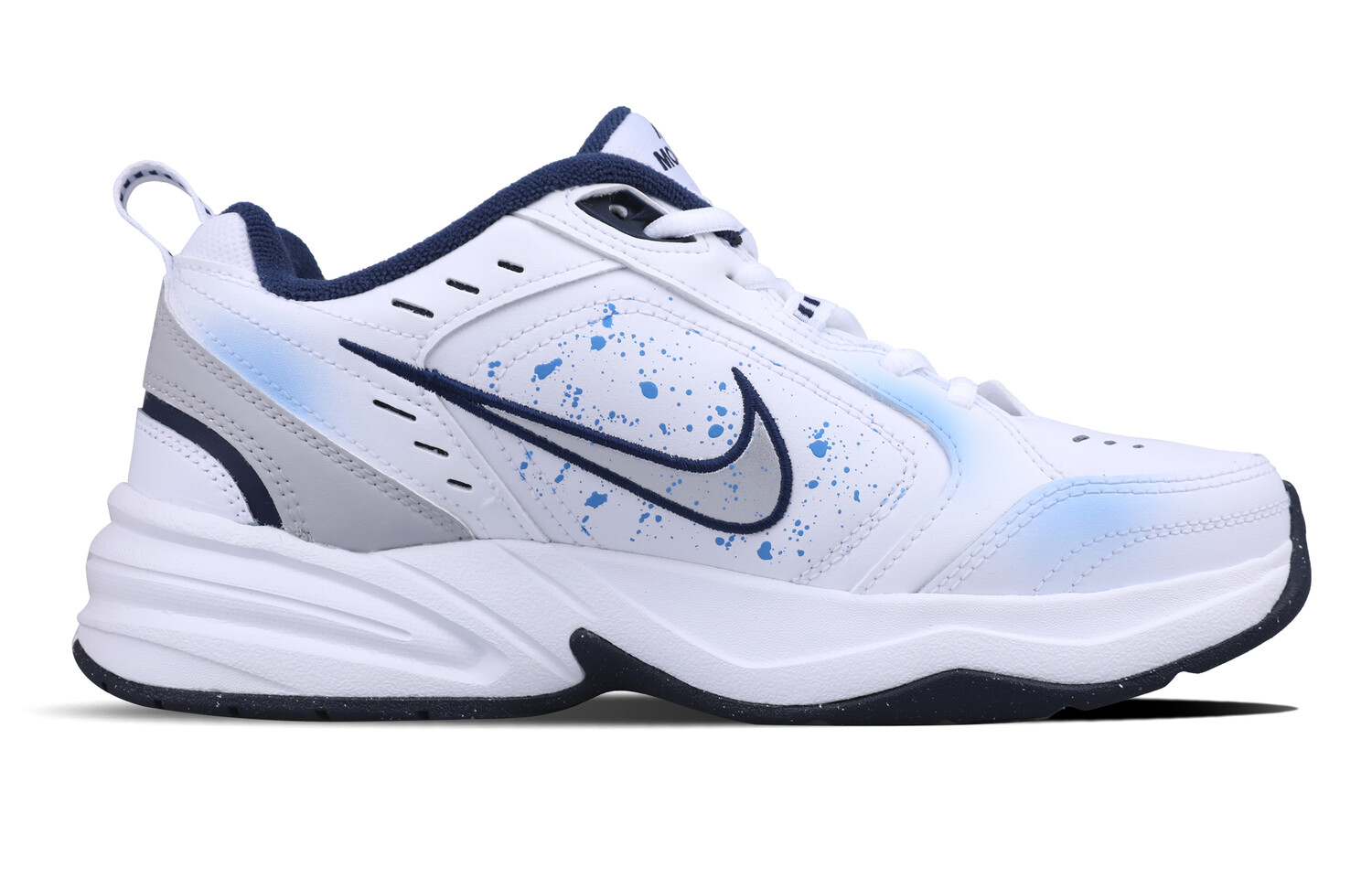 

Кроссовки Nike Air Monarch 4 Chunky Sneakers Unisex Low-Top White Blue, Белый, Кроссовки Nike Air Monarch 4 Chunky Sneakers Unisex Low-Top White Blue