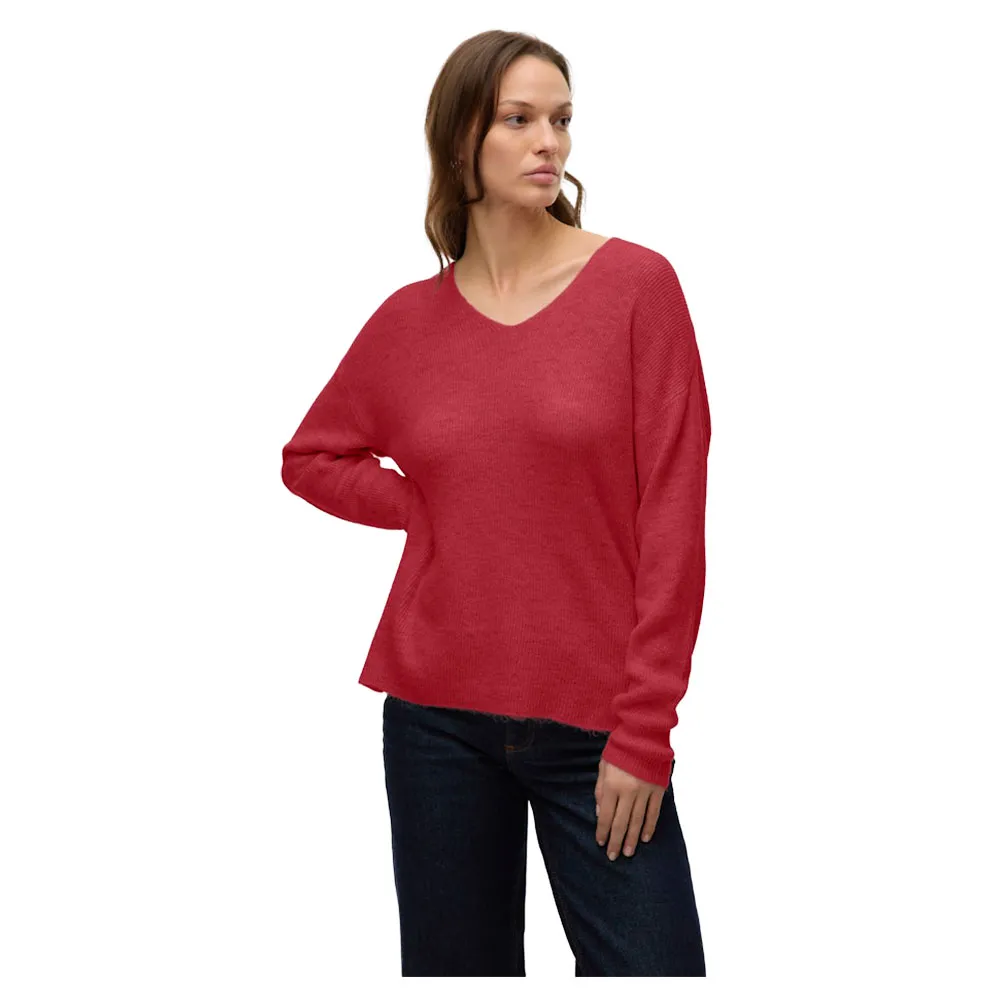 

Свитер Vero Moda Crewlefile v neck, красный