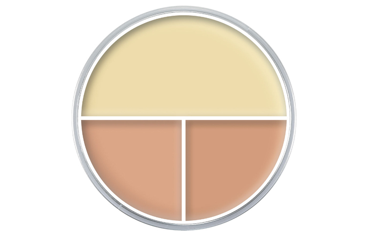 

Триколор палитра консилера Natural And Flawless для всех типов кожи 40г KRYOLAN, ab1