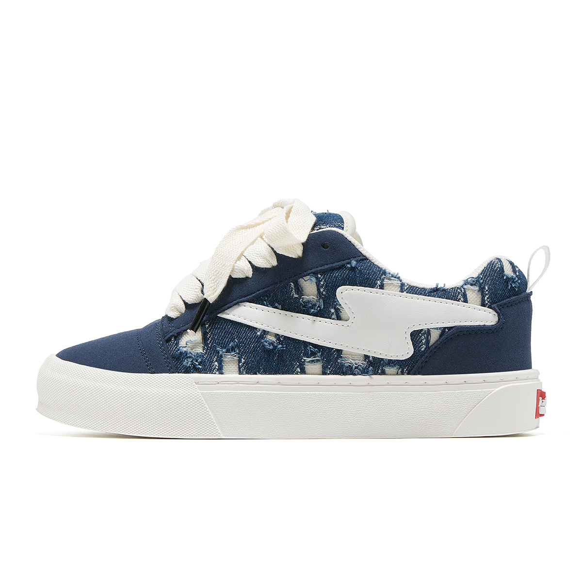 

Низкие кеды для скейтбординга унисекс TINMUU, синий белый Plaid