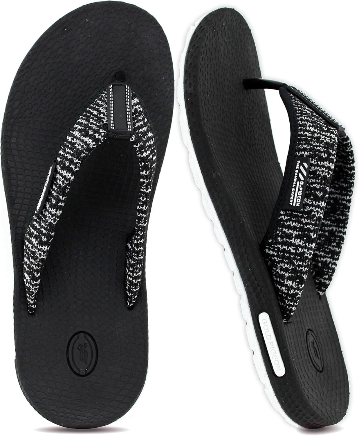 

Шлепанцы Gold Pigeon Shoes SIMPLUS Unisex Ultra-Cuhion Yoga Mat с поддержкой пятки, черный