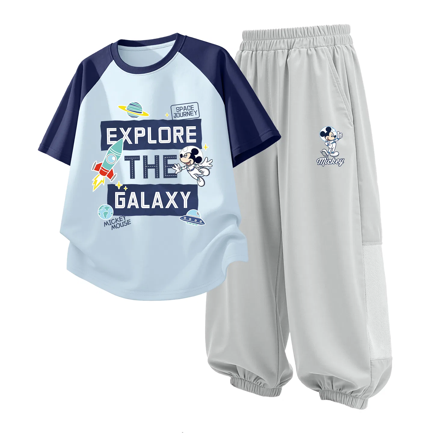 Детский спортивный костюм Casual Sportswear 2 Piece Set Disney, Astronaut Space Brown+Astronaut Misty Mountain Gray — фото 3