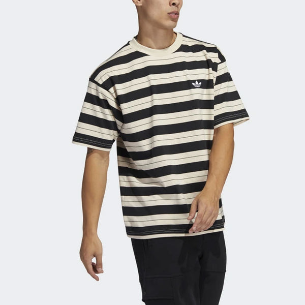 Футболка originals stripe sports male black Adidas, черный — фото 3