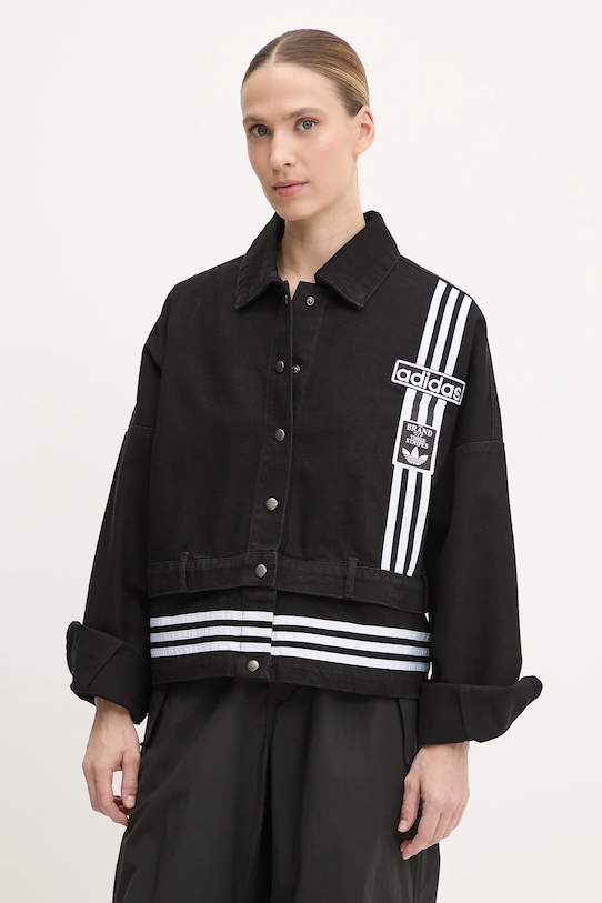 

Джинсовая куртка Denim Track Top Adidas Originals, черный