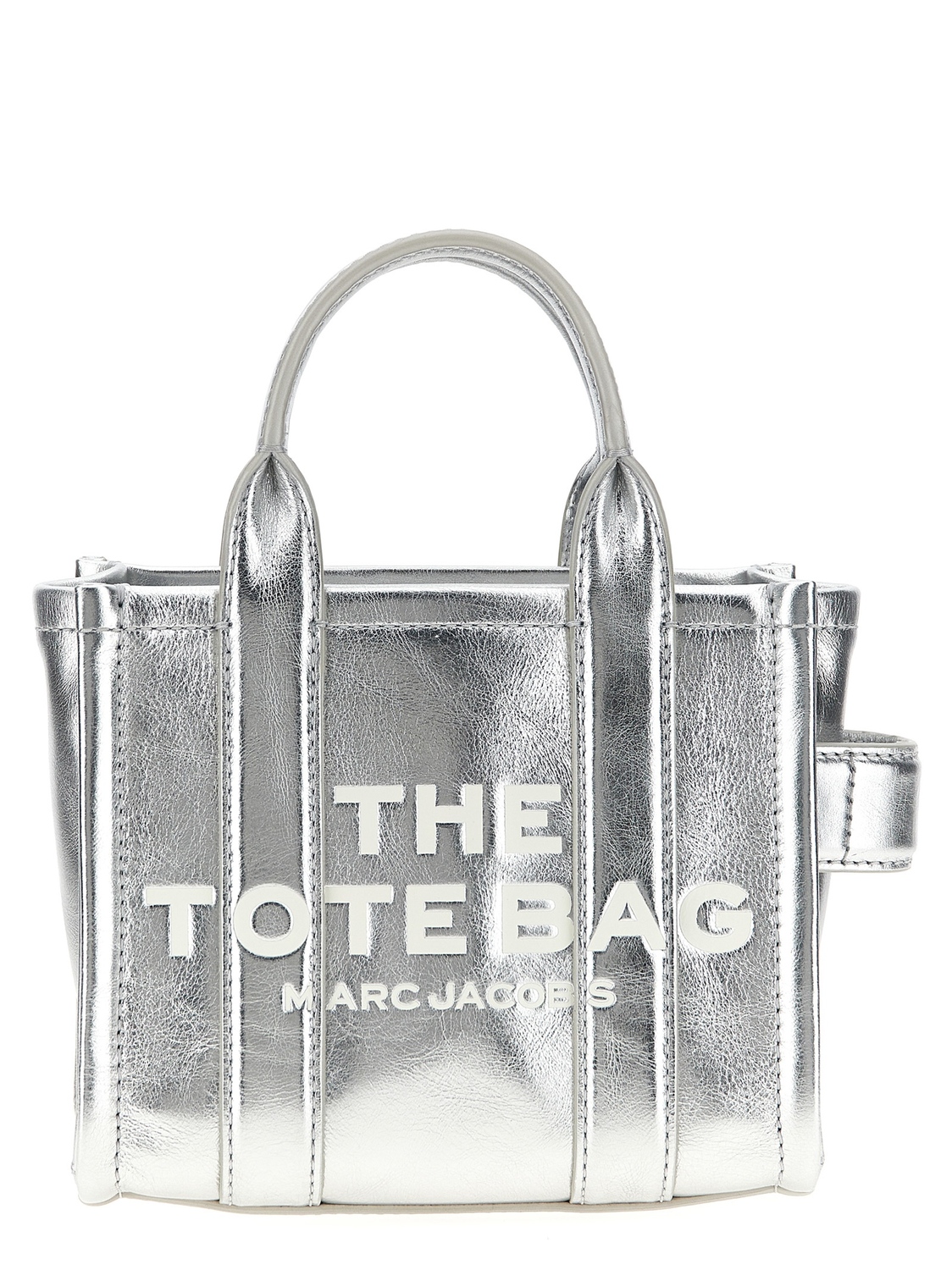 

Кроссбоди-сумка «The Metallic Leather Crossbody Tote» MARC JACOBS, серебряный