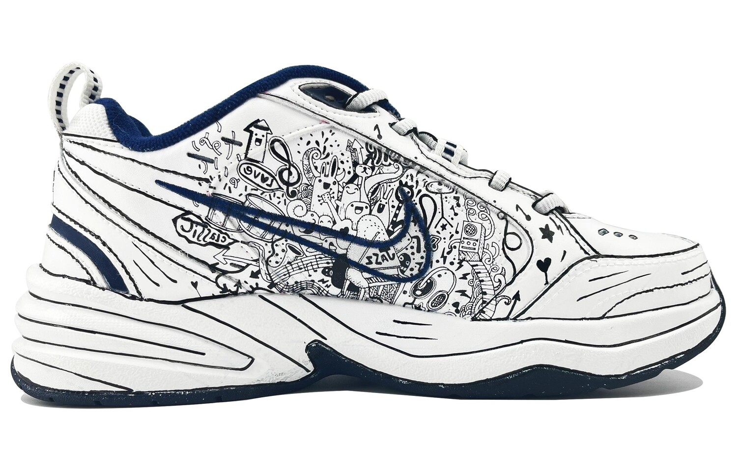 

Кроссовки Nike Air Monarch 4 Chunky Sneakers Unisex Low-Top White