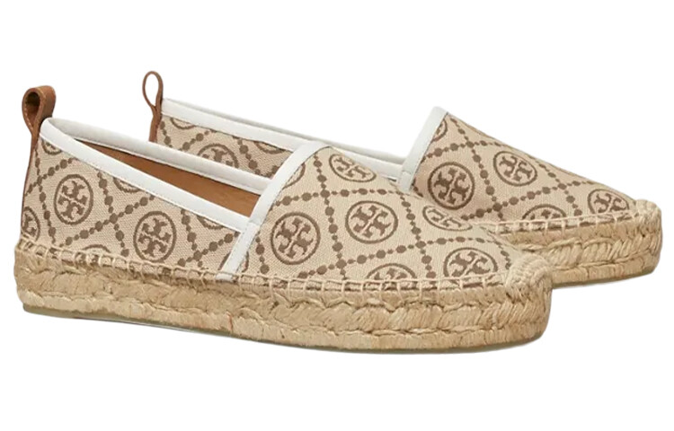 T Monogram Женская повседневная обувь цвета слоновой кости Tory Burch — фото 3