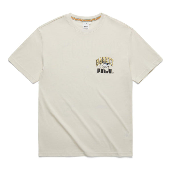 

Футболка x market graphic tee 'beige' Puma, бежевый