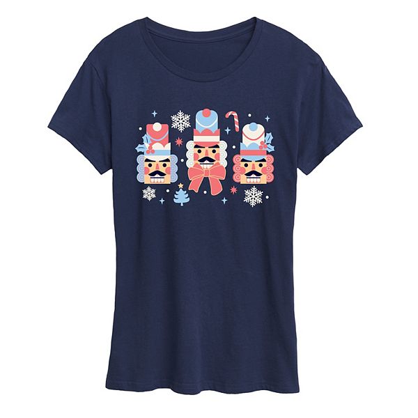 

Футболка с принтом Women's winter nutcrackers Licensed Character, Navy, Синий, Футболка с принтом Women's winter nutcrackers Licensed Character, Navy