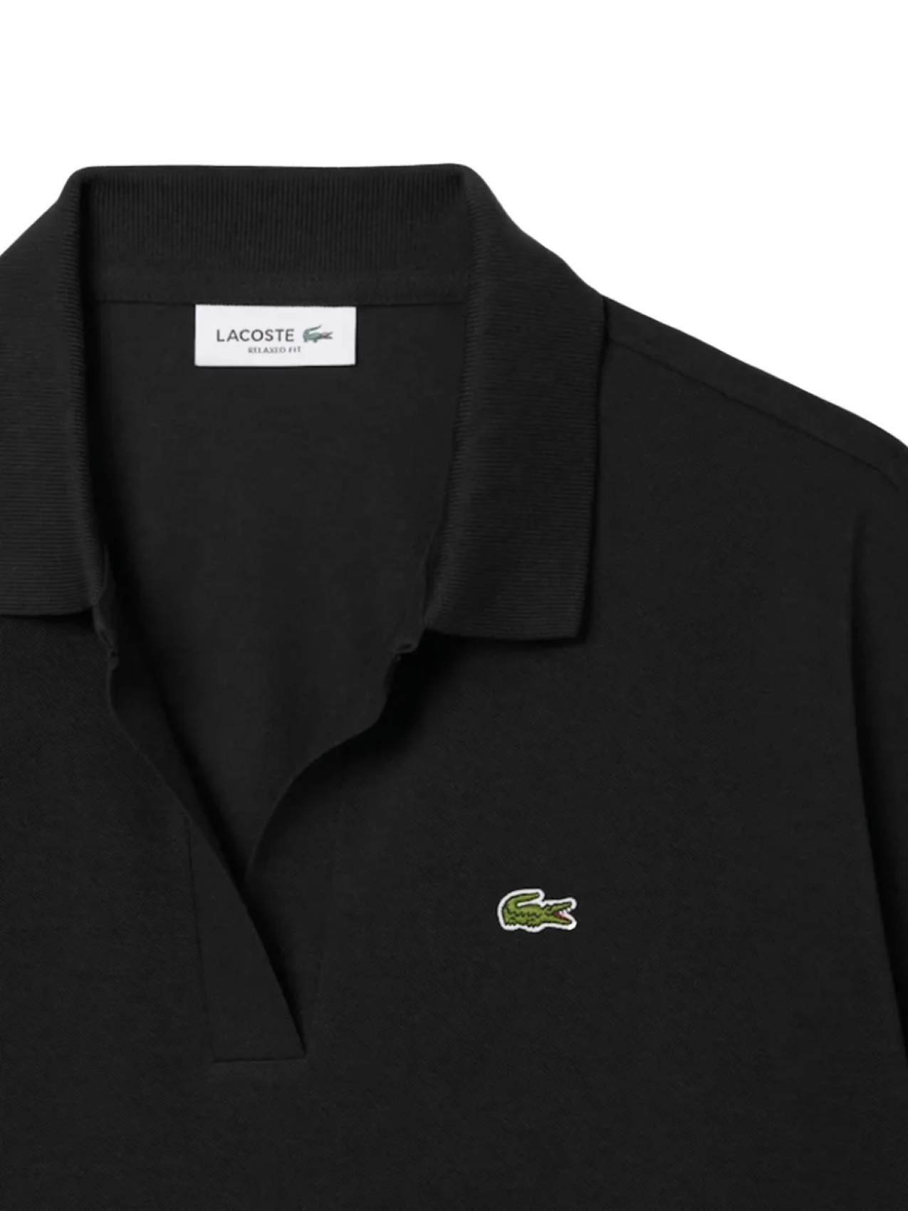 Футболка-поло Lacoste с нашивкой-логотипом, черный — фото 3