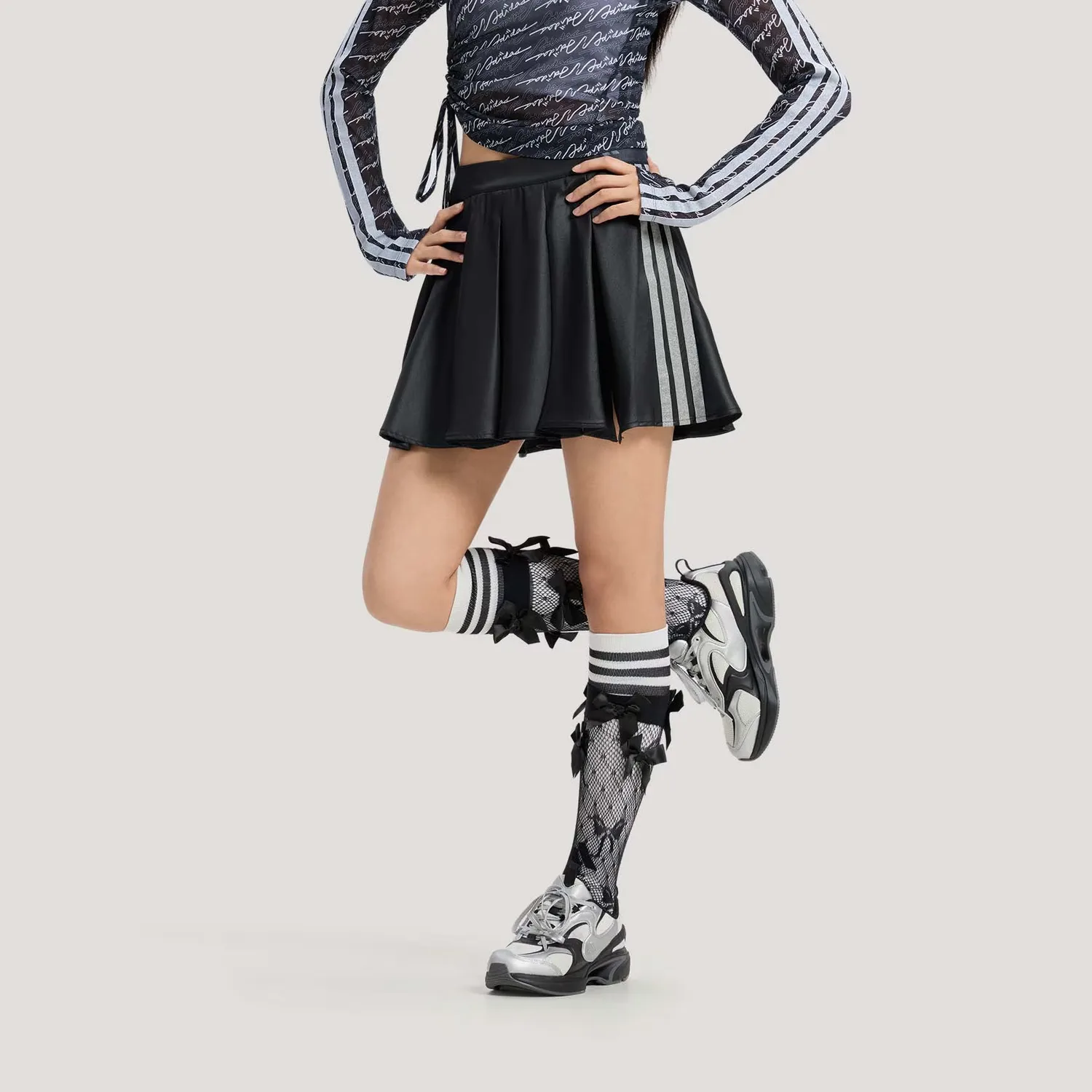 Юбка-шорты Dance SKIRT Casual Adidas, черный/metallic серебро — фото 4