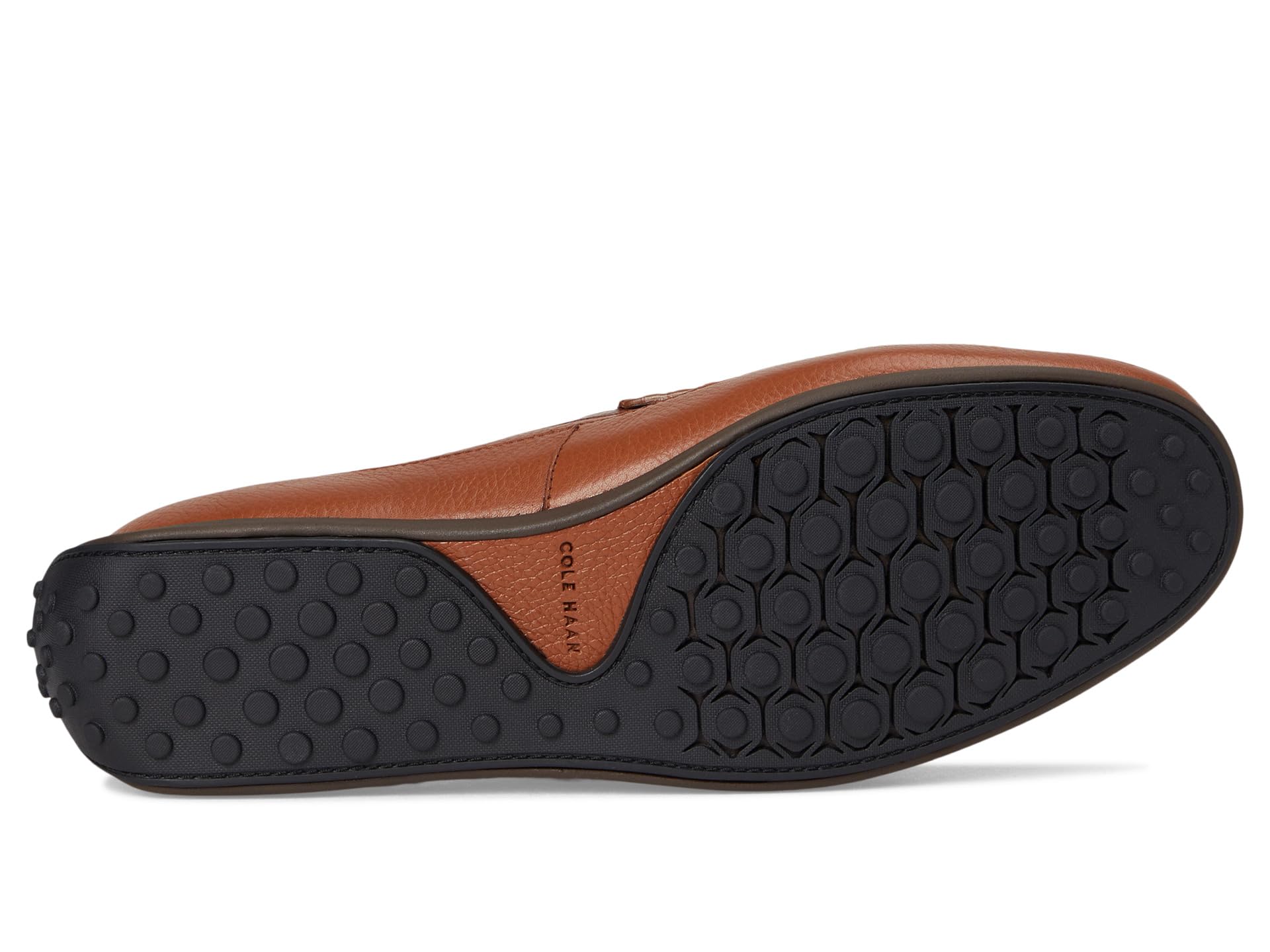 Лоферы Cole Haan Hill Grand Venetian Driving Loafers, цвет British Tan/Java/Black — фото 3