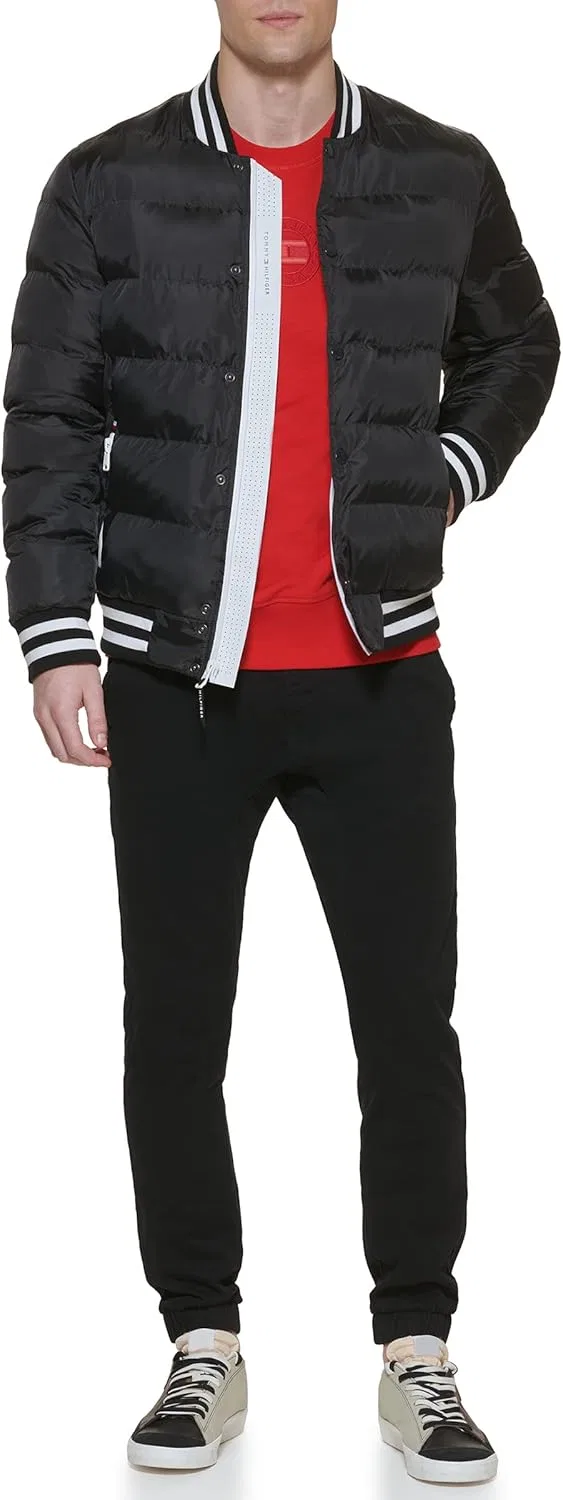 Мужская стеганая куртка-бомбер Tommy Hilfiger Varsity — фото 2