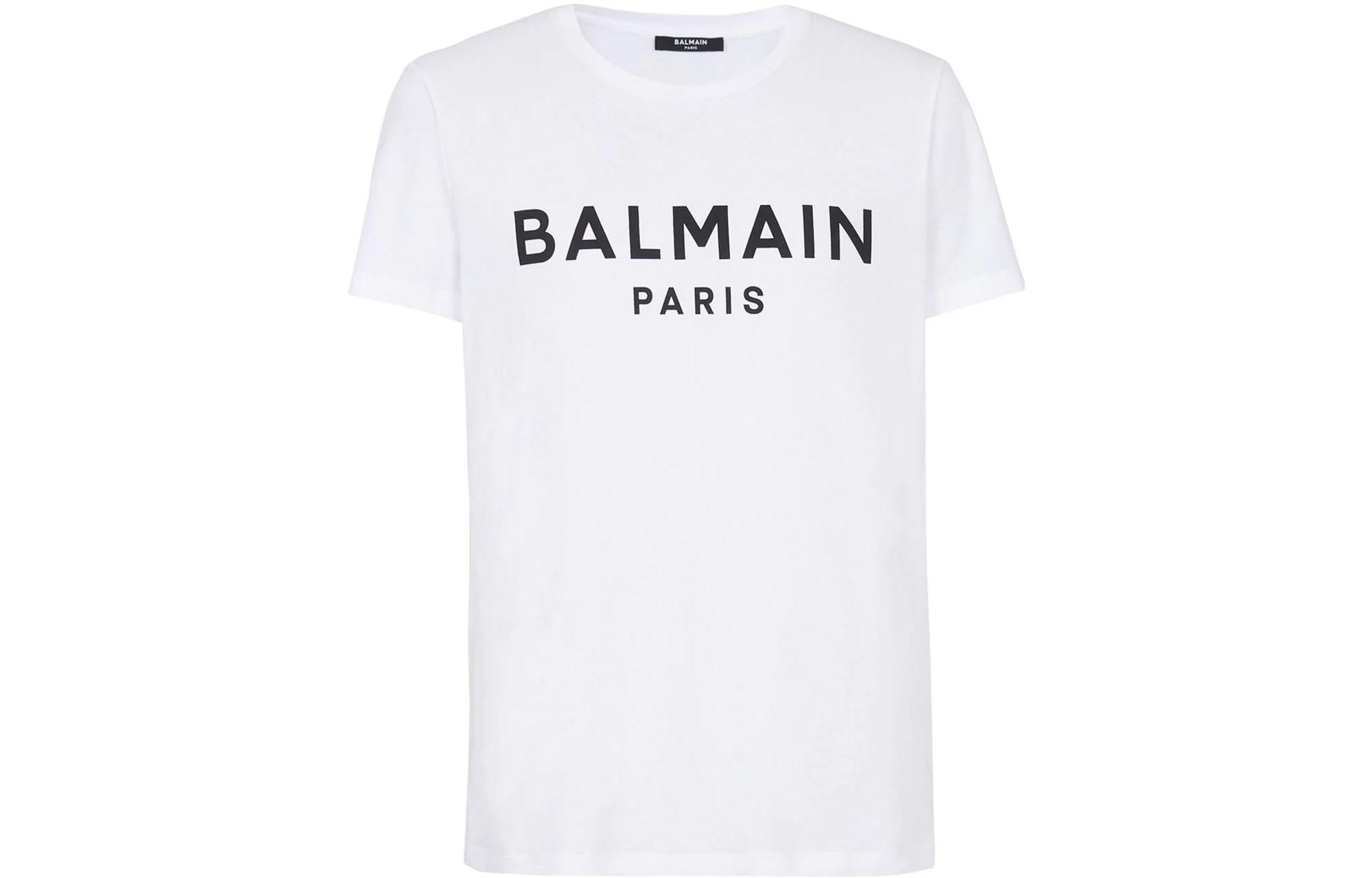 

Футболка мужская белая BALMAIN
