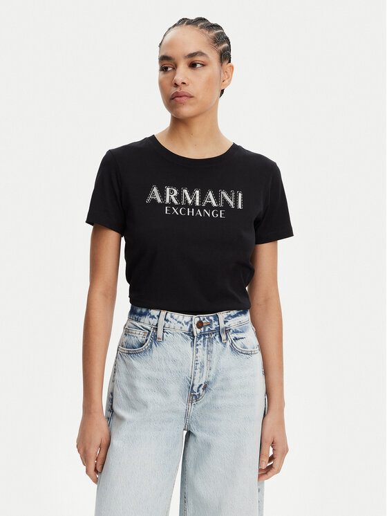 

Футболка обычного кроя XW000387 AF10354 UC001 Armani Exchange, черный