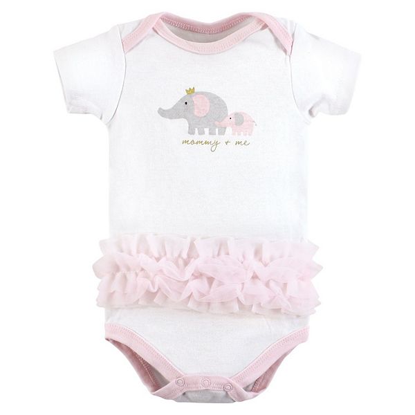 Боди для девочки, cotton, pink gray elephant, 3-6 months Hudson Baby — фото 3