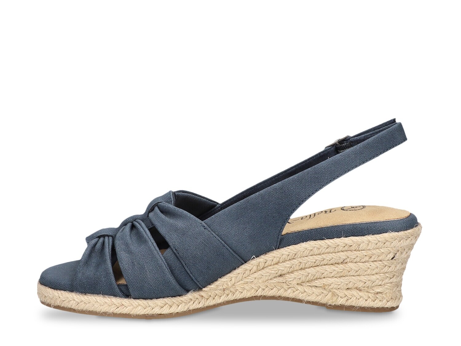 Босоножки Bella Vita Cheerful Espadrille на танкетке, темно-синий — фото 3