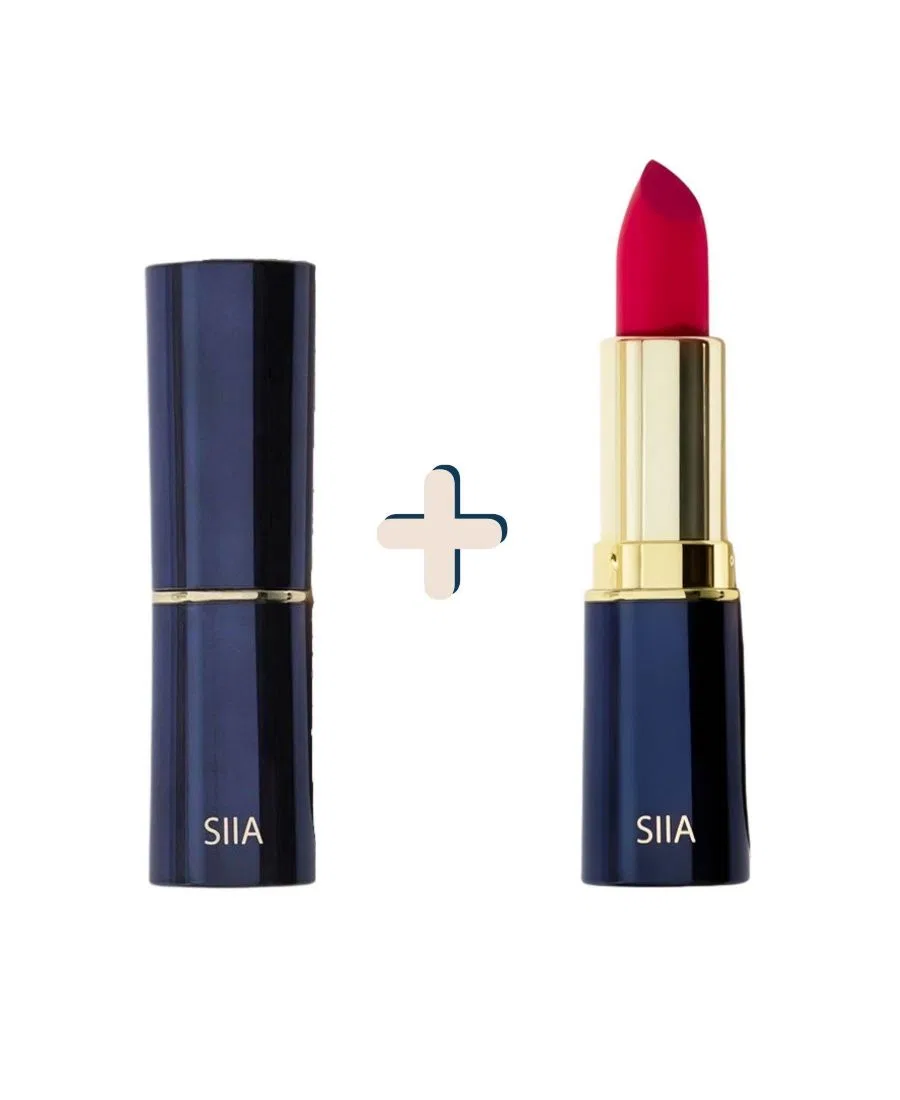 Набор из двух матовых помад Siia Cosmetics, m 555 crimson rose