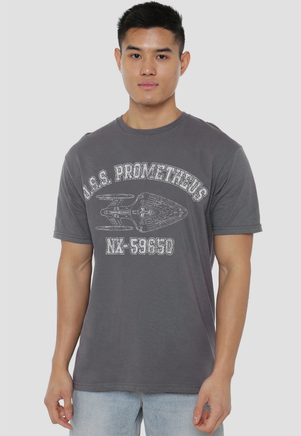 

Футболка с принтом STAR TREK PROMETHEUS ATHLETIC Cotton Soul, антрацит