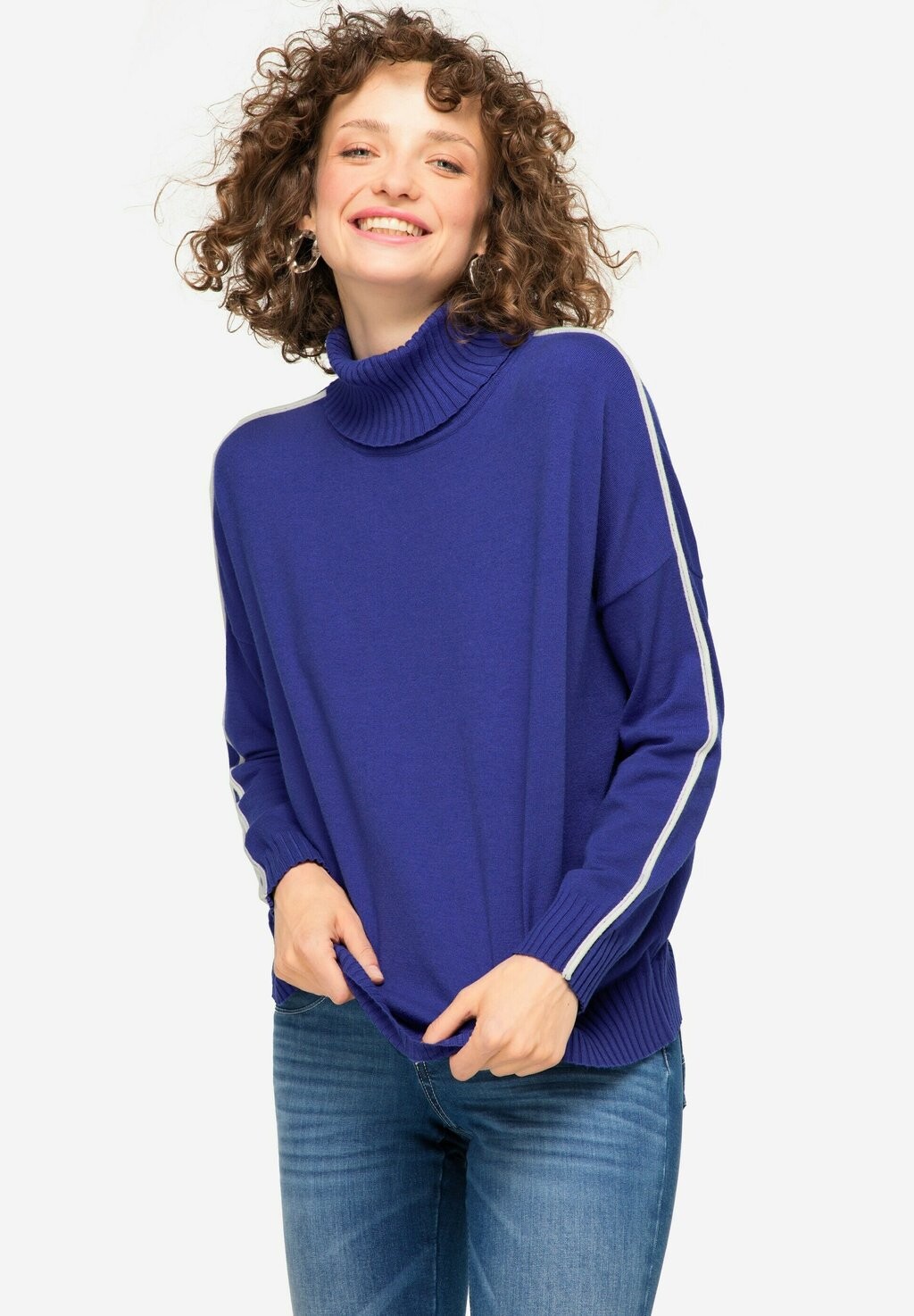 

Вязаный свитер LANGARM SCHMUCKSTREIFEN LAURASØN, цвет blauviolett